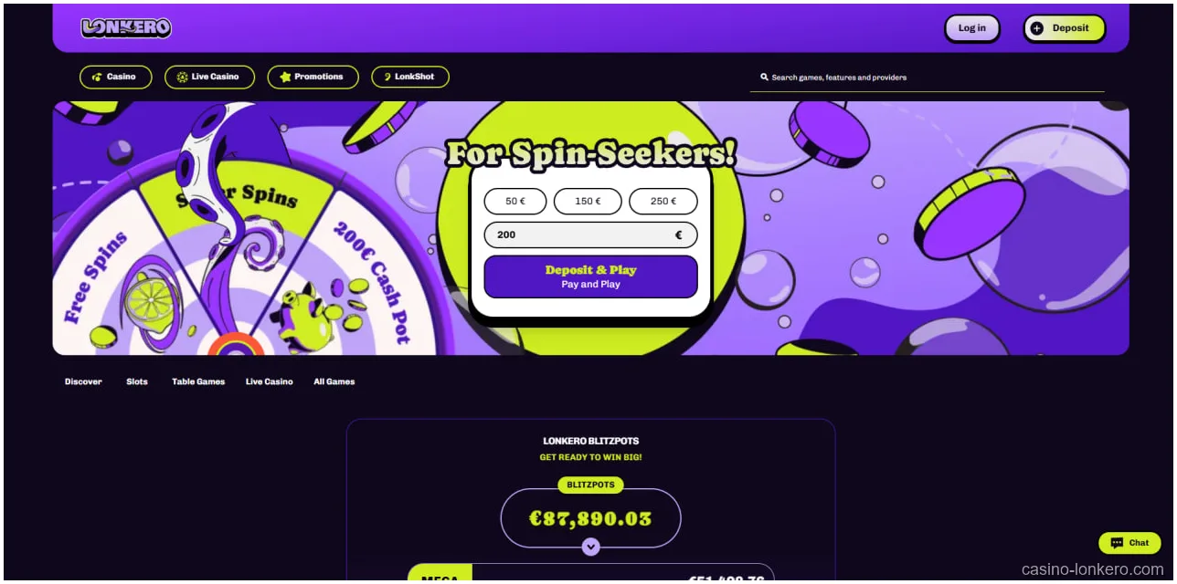 Lonkero Casino Suomi Bonukset Pelit ja Kirjautuminen